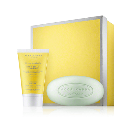 Acca Kappa Green Mandarin Set mit Hand Cream & Soap