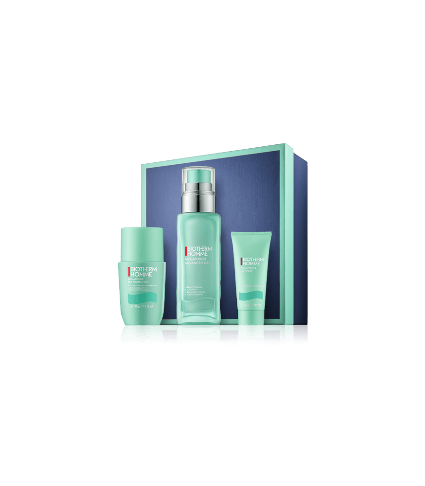 Biotherm Homme Aquapower Set mit 48H Protection & Cleanser