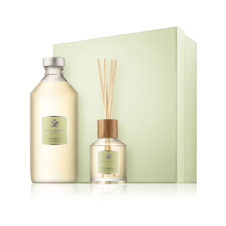 Acca Kappa Mandarin & Green Tea Set mit Home Diffuser & Refill