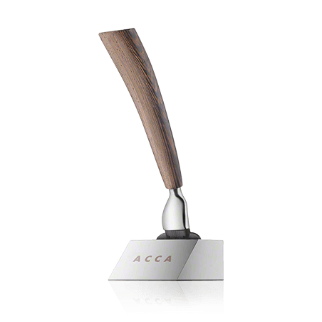 Acca Kappa Men's Grooming Razor with Stand - Wenge Wood - "Mach 3" Razor