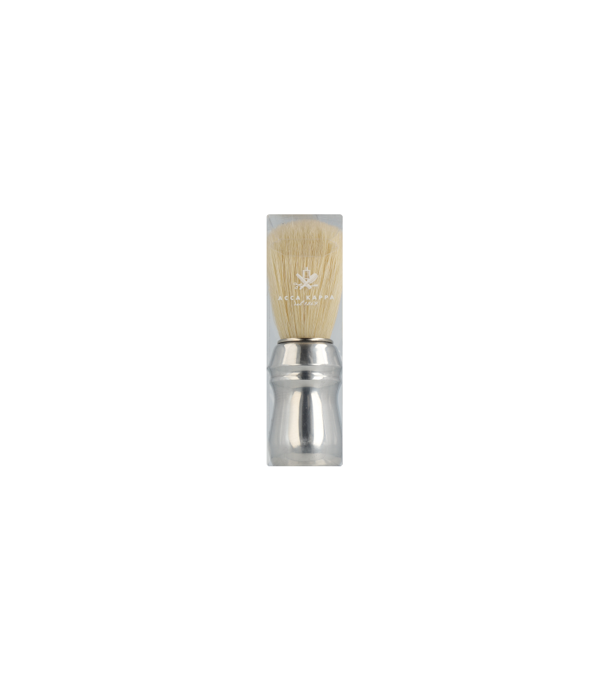 Acca Kappa Men's Grooming Shaving Brush - Aluminium Handle - Natural Bristles