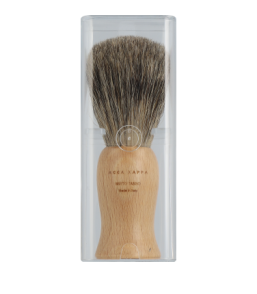 Acca Kappa Men's Grooming Shaving Brush - Beechwood Handle - Natural Bristles