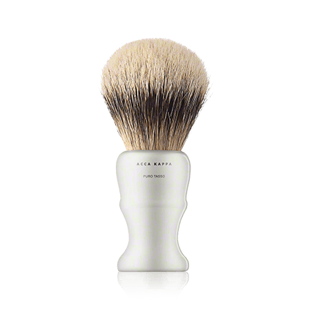 Acca Kappa Men's Grooming Shaving Brush - High Quality Resin - Ivory Color - Pure Badger - Medium