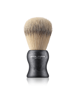 Acca Kappa Men's Grooming Shaving Brush - Natural Style - Synthetic Fibers Black