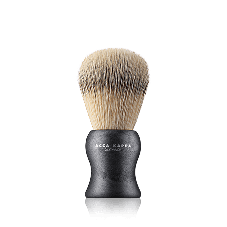 Acca Kappa Men's Grooming Shaving Brush - Natural Style - Synthetic Fibers Black