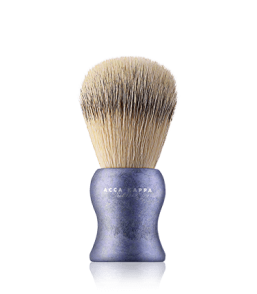 Acca Kappa Men's Grooming Shaving Brush - Natural Style - Synthetic Fibers Blue