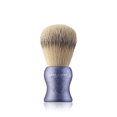 Acca Kappa Men's Grooming Shaving Brush - Natural Style - Synthetic Fibers Blue