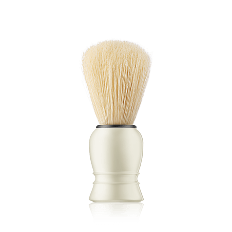 Acca Kappa Men's Grooming Shaving Brush - Plastic Handle - Natural Bristles White