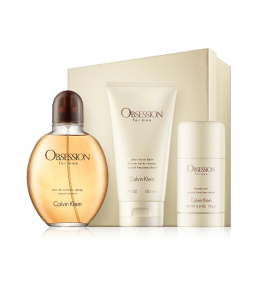 Calvin Klein Obsession for Men 125 ml EdT Set mit Deodorant Stick & Aftershave Balm