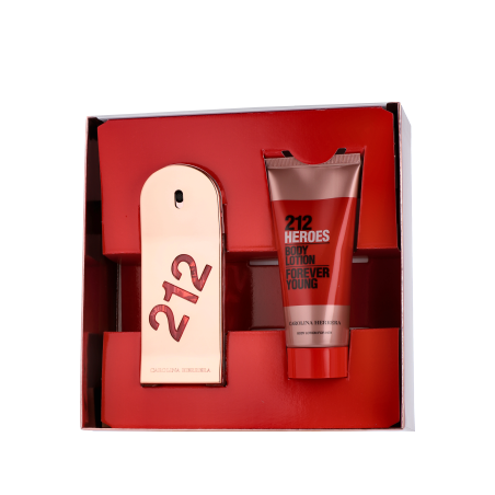 Carolina Herrera 212 Heroes 50 ml EdP Set mit Body Lotion