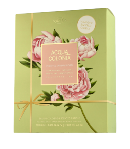 Acqua Colonia 4711 Peony & Sandalwood 100 ml EdC Set mit EdC & Scented Candle