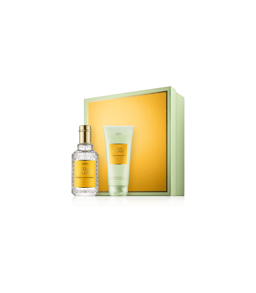 Acqua Colonia 4711 Starfruit & White Flowers 50 ml EdC Set mit Shower Gel