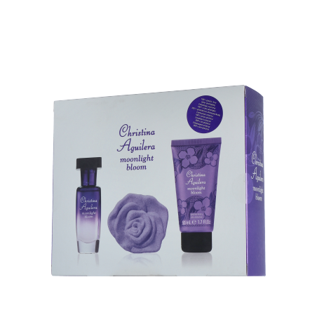 Christina Aguilera Moonlight Bloom 15 ml EdP Set mit Shower Gel & Bath Fizz