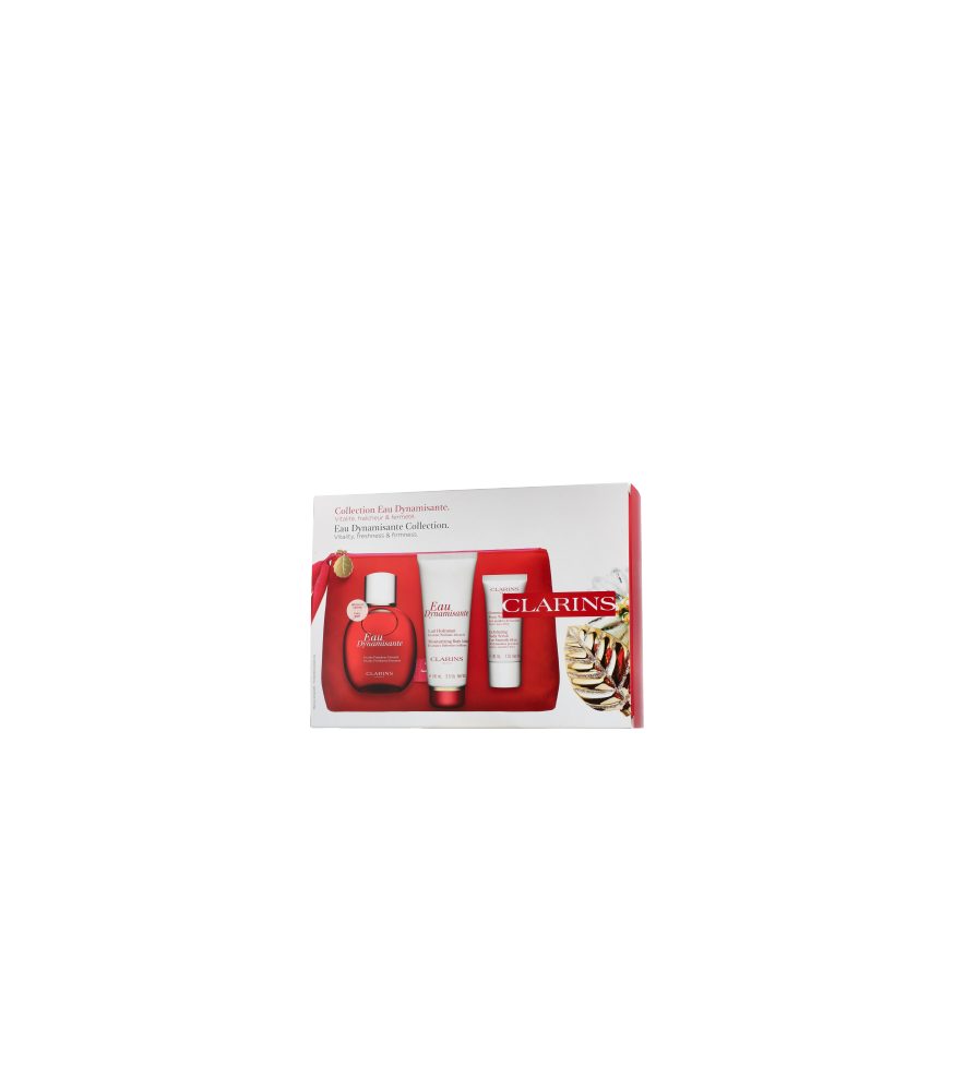 Clarins Eau Dynamisante Set mit Eau de Soins Spray & Lait Hydratant