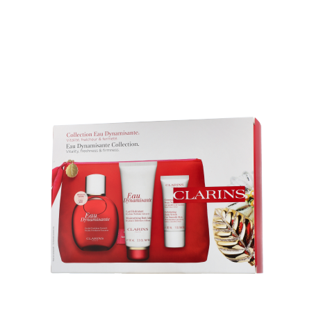Clarins Eau Dynamisante Set mit Eau de Soins Spray & Lait Hydratant