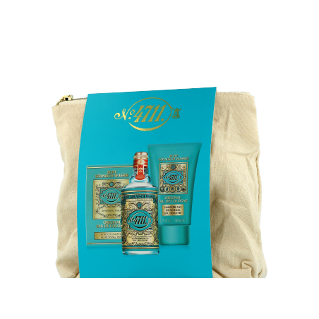 4711 Echt Kölnisch Wasser 50 ml EdC Set mit Shower Gel & Refreshing Tissue