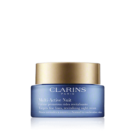 Clarins Multi-Active Nuit Crème Premières Rides Revitalisante peaux Normales à Mixtes (50 ml)