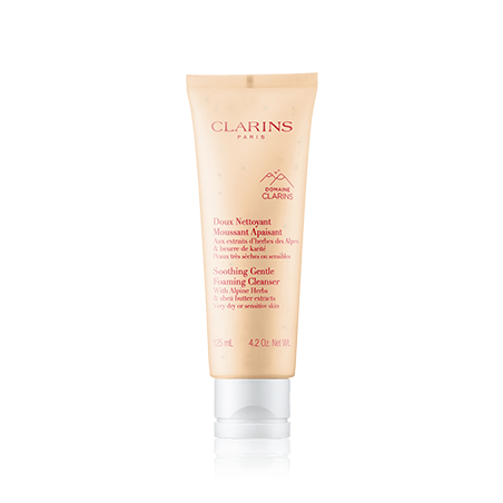Clarins Nettoyage de Visage Doux Nettoyant Moussant Apaisant (125 ml)