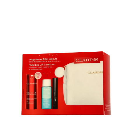 Clarins Total Eye Set mit Démaquillant Express Yeux und Wonder Volume Mascara XXL