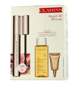Clarins Wonder Perfect Mascara Set mit Huile Très Démaquillante