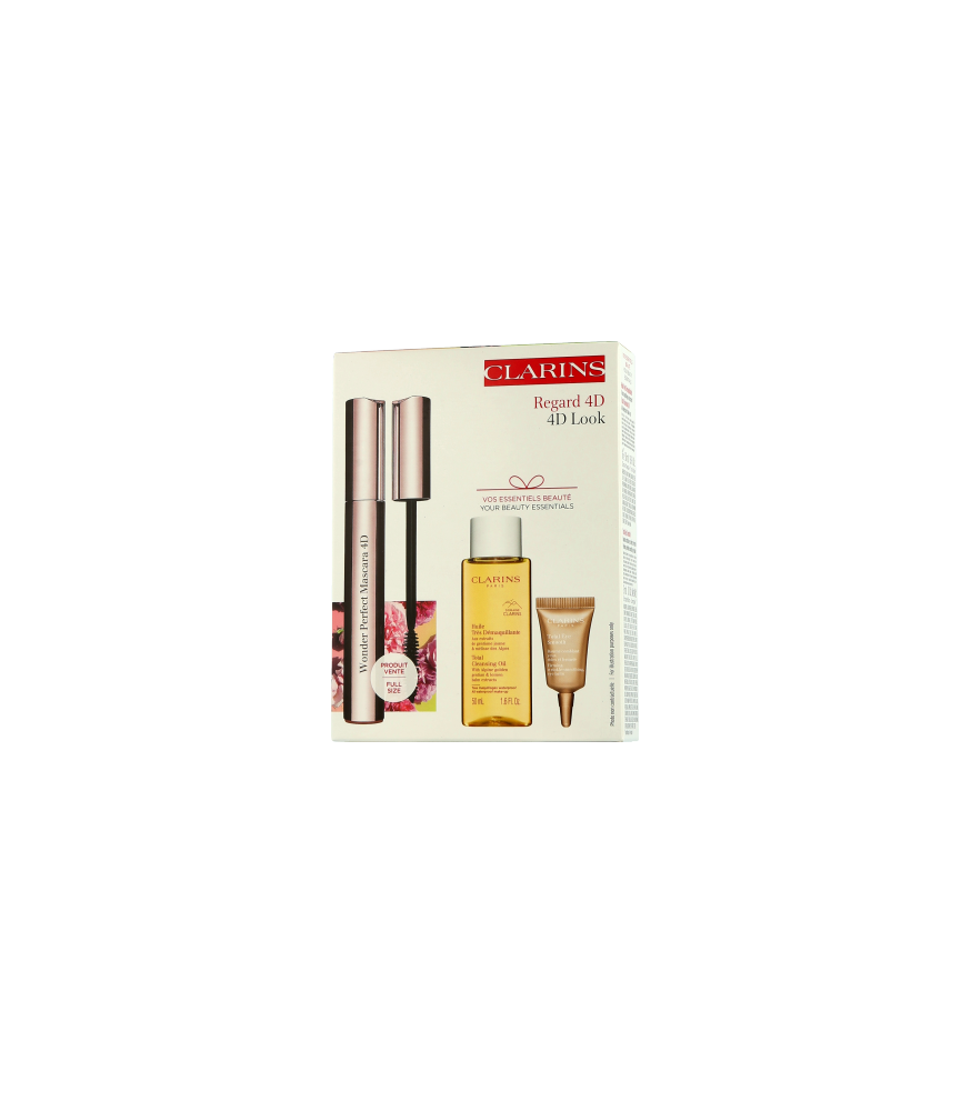 Clarins Wonder Perfect Mascara Set mit Huile Très Démaquillante