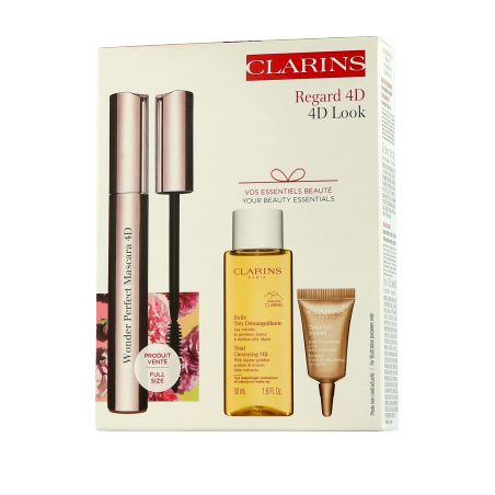 Clarins Wonder Perfect Mascara Set mit Huile Très Démaquillante