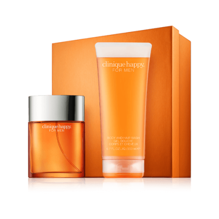 Clinique Happy for Men 100 ml EdC Set mit Shower Gel