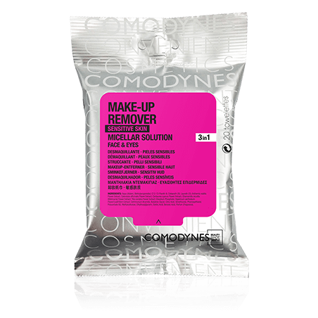 Comodynes Reinigungstücher Micellar Cleanser Sensitive Skin Face & Eyes (20 Stück)
