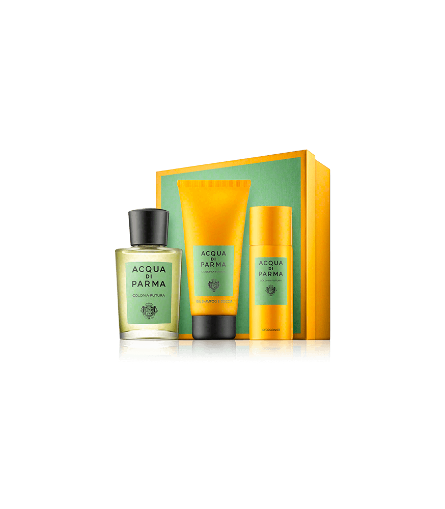Acqua di Parma Colonia Futura 100 ml EdC Set mit 2x Pflege