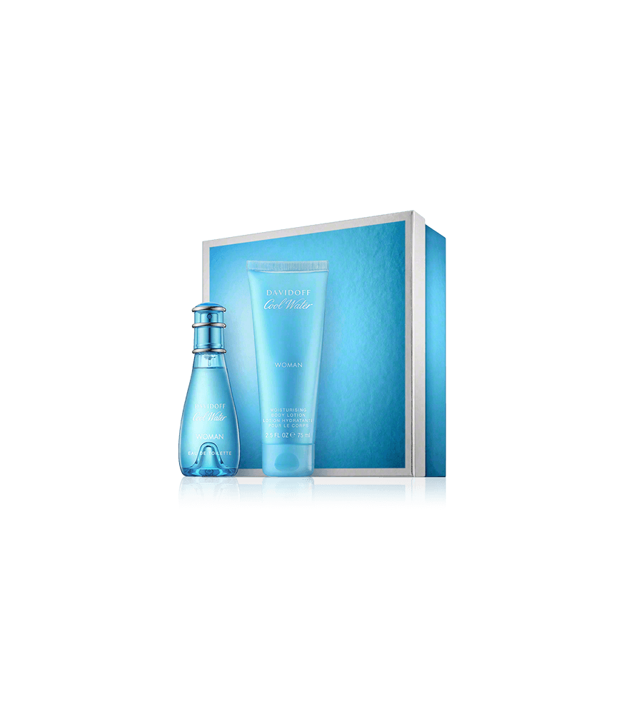 Davidoff Cool Water Woman 30 ml EdT Set mit Body Lotion