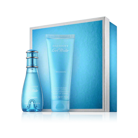 Davidoff Cool Water Woman 30 ml EdT Set mit Body Lotion