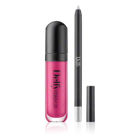 Delfy Cosmetics 3D Volume Lip Gloss with Lip Line Perfector Gerber Daisy (7 ml)