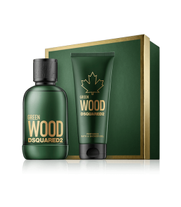 Dsquared² Green Wood 100 ml EdT Set mit Shower Gel