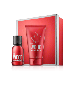 Dsquared² Red Wood 30 ml EdT Set mit Body Lotion
