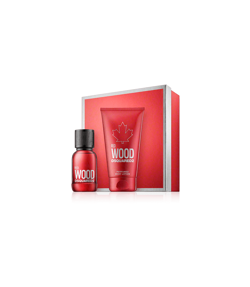 Dsquared² Red Wood 30 ml EdT Set mit Body Lotion