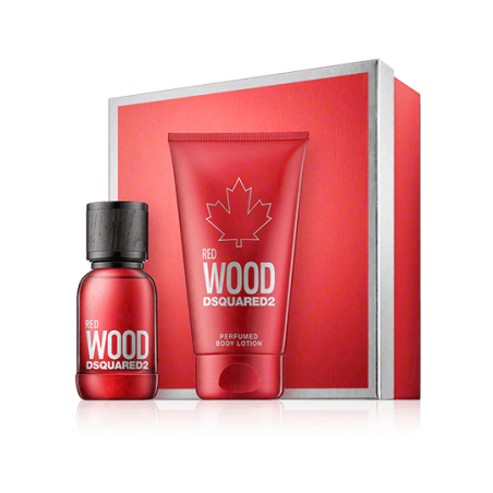 Dsquared² Red Wood 30 ml EdT Set mit Body Lotion
