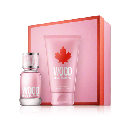 Dsquared² Wood pour Femme 30 ml EdT Set mit Body Lotion