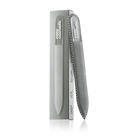 easycosmetic Nagelfeile Glasnagelfeile mit Schutzhülle