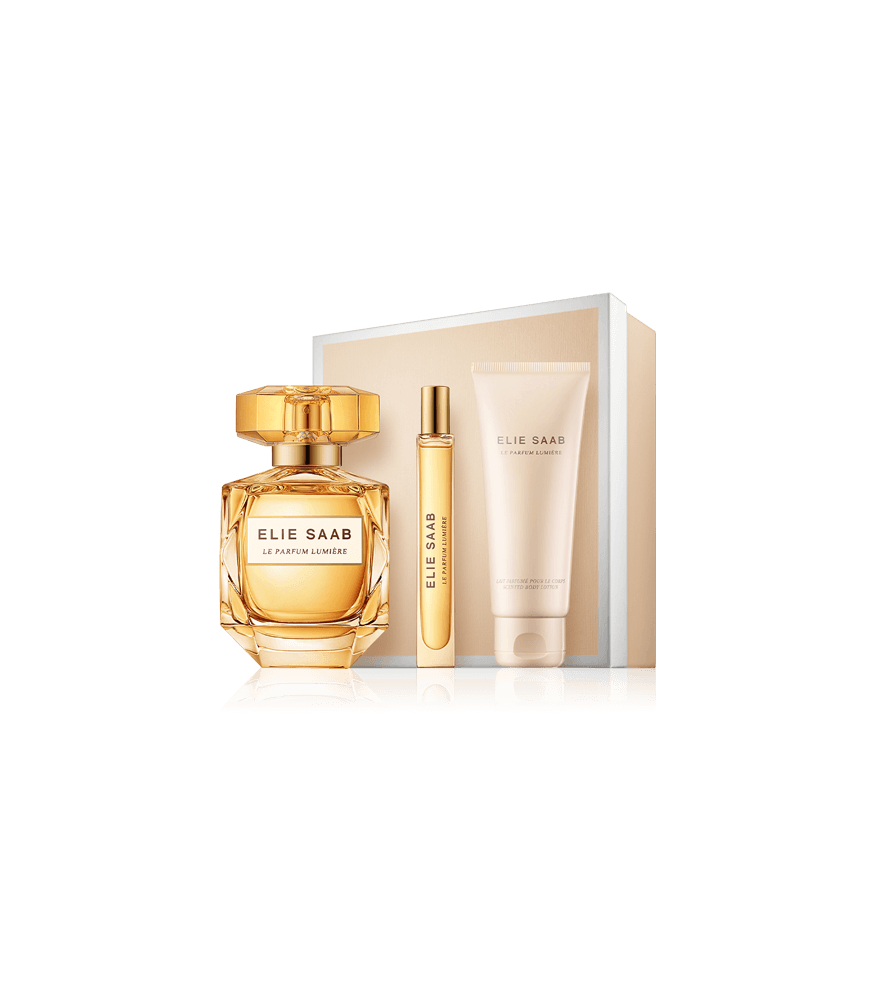 Elie Saab Le Parfum Lumière 90 ml EdP Set mit Body Lotion & Mini EdP