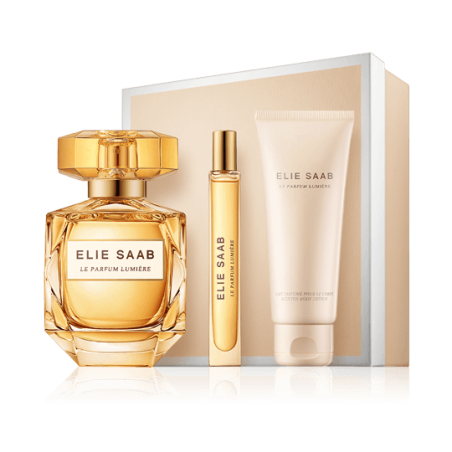 Elie Saab Le Parfum Lumière 90 ml EdP Set mit Body Lotion & Mini EdP