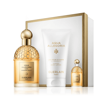 Guerlain Aqua Allegoria 75 ml EdP Set mit Mini EdP & Bergamot Body Lotion