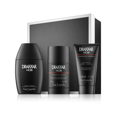 Guy Laroche Drakkar Noir 50 ml EdT Set mit Deodorant Stick