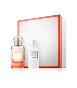 Hermès Un Jardin sur la Lagune 50 ml EdT Set mit Body Lotion