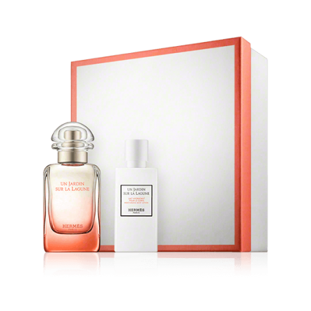 Hermès Un Jardin sur la Lagune 50 ml EdT Set mit Body Lotion