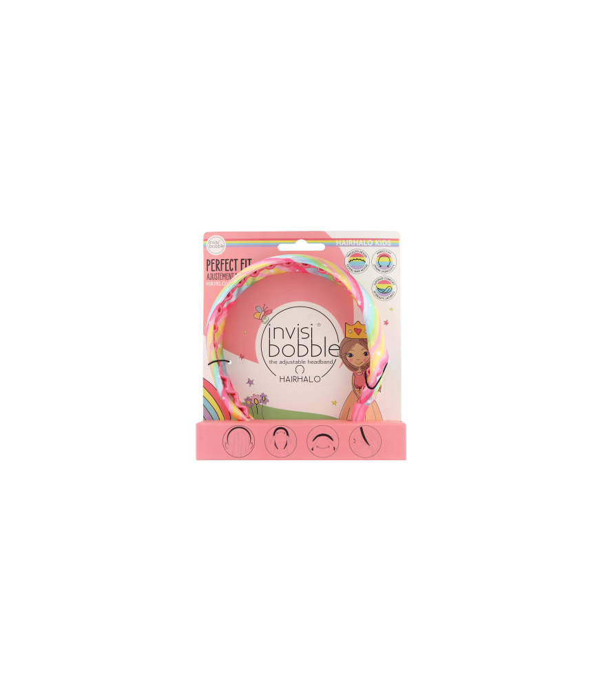 Invisibobble Kids verstellbares Kopfband für Kinder Rainbow Crown