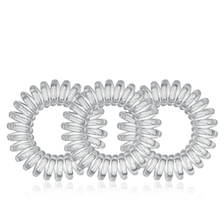 Invisibobble Original Spiral-Haargummi Crystal Clear (3 Stück)