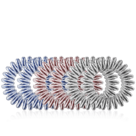 Invisibobble Power Haargummi-Ring mit gestärkter Spiralform Be Visible (6 Stück)